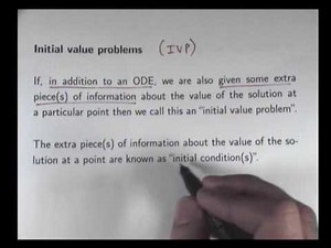 What is a Differential Equation? (An intro to ODE) Chris Tisdell UNSW