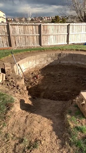 DIY Underground Fire Pit Progress Video
