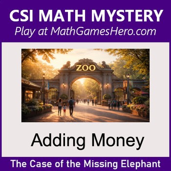 Adding Money | Digital CSI Math Mystery Game