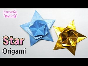 Origami Star, Christmas DIY, Ornament (How to, Tutorial, Paper folding)