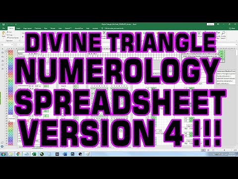 Using The Divine Triangle Numerology Spreadsheet Version 4