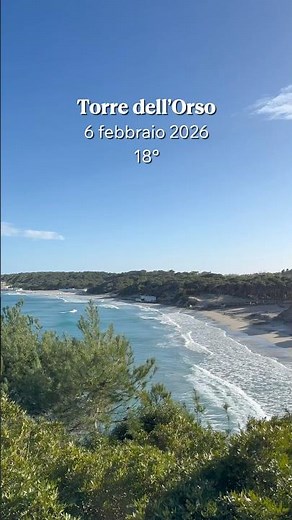06 febbraio 2026 – Torre dell’Orso & Sant’Andrea ☀️ #torredellorso #salento #puglia