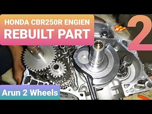 Honda CBR250R Engine Rebuilt - Part 2 - Explaining engine components, opening engine