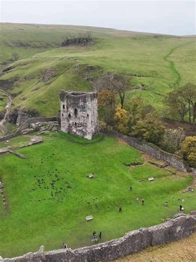 Peveril Castle, Castleton, Derbyshire #Castleton #drone #dronevideo #djimini4pro #dji