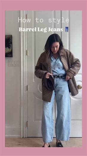 Janice Meredith 🛍Confident Dressing Tips on Instagram: "BARREL LEG⁠ I’ve said it on TV, IG Lives, and to anyone who’ll listen—barrel-leg jeans are hands down the most flattering fit out there. 👖✨⁠ ⁠ If you have hips, these jeans hug them beautifully. More of a straight torso? 🙋‍♀️ Barrel legs add shape in just the right places.⁠ ⁠ The key? It’s all in the waist and rise.⁠ ⁠ Not sure where to start? I’ve got you. Check out my Substack (link in bio!) where I break down how 