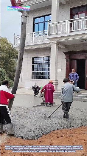 Rural Home Construction: Paving the Front Path with Concrete