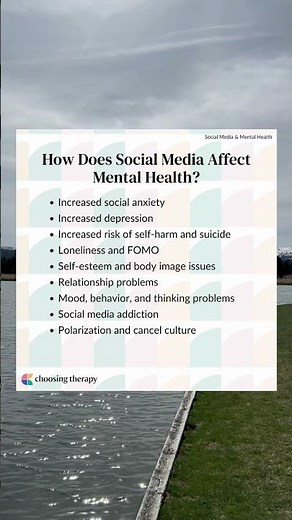 How Does Social Media Affect Mental Health?