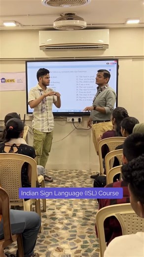 Deeds for the deaf on Instagram: "Introducing our Indian Sign Language course! A 3 month course empowering deaf and hard-of-hearing students through language and learning."