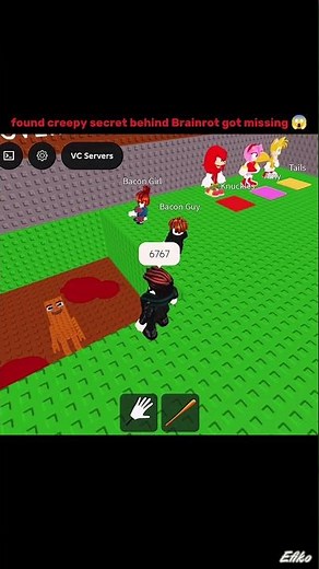 found a creepy secret behind brainrot got missing 😱 #roblox #fyp