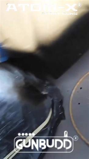 💨 Smooth. Glossy. Flawless. Perfect lighting from GunBudd, perfect spray from Atom X88 BlueMoon! 😎 👉 Learn more at LearnAutoBodyAndPaint.com & grab your tools at Zoolaa.com 🔥 | Learn Auto Body and Paint