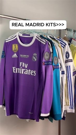 From past to present—iconic Real Madrid kits! Shop now with FREE shipping! Link in bio!