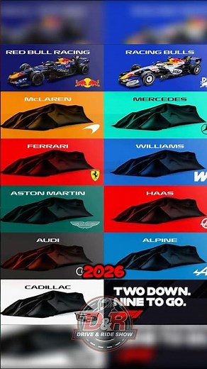 NEW 2026 F1 Liveries REVEALED! 😱🏎️🔥#formula1 #shorts