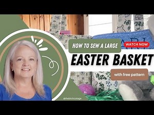 Learn to Sew a Large Fabric Easter Basket | Janome 8200QCP Sewing Machine