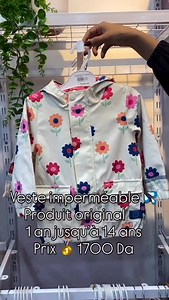 Veste imperméable bébé 👶 fille 👧🏻 Produit original européen 🇪🇺 Taille : jusqu’à 14 ans Prix 🥇 1700 Da Livraison 🚚 disponible 58 wilayas Commande sur whatsapp Numéro : 0541207198 Soyez les bienvenus | Rose et Bleu Constantine