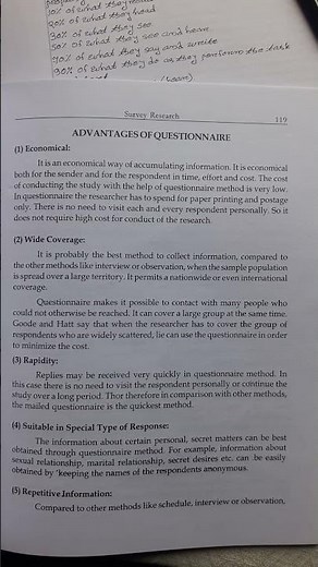 What are advantages and disadvantages of questionnaire?/dipam education