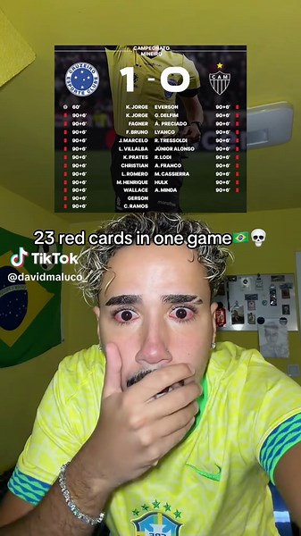 Insane Brazil Match: 23 Red Cards Shatter Records