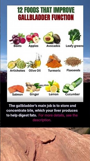 12 foods that improve gallbladder function
