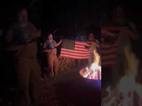 Solemn U.S. Flag Retirement | Honor, Fold, Burn (2025 Georgia Bushcraft Festival)