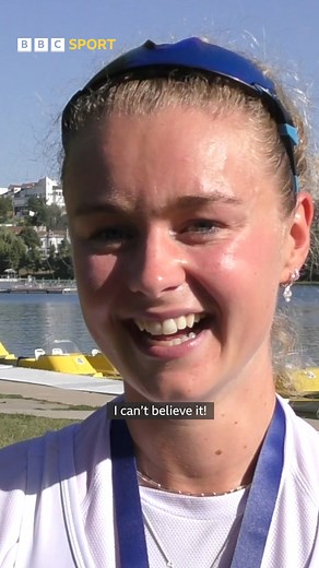 A dream come true 🥇 Hannah Scott, the little girl from Coleraine who is now a world champion! Great Britain won five golds at the World Rowing Championships in Belgrade on day one of the finals. #bbcrowing #rowing #worldchampionships #worldchampion #gb #greatbritain #hannahscott #goldmedal | BBC Sport NI