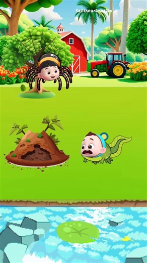 Baby frog crying 😭 #short #usa #cartoon