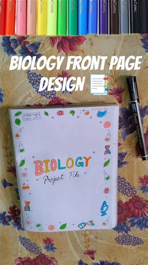Don't make boring projects! ❌ Try this border design 😍Teacher will give you A+ for this! ⭐ #project