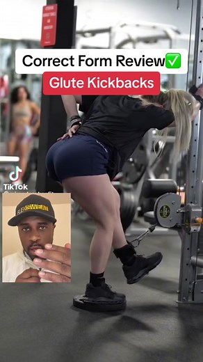 How To Do Glute Kickbacks with correct form. #glutekickbacks #cableglutekickback #glutemediusworkout #glutekickbackform