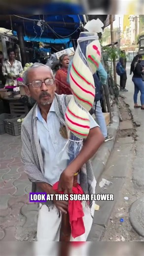 Handmade Candy Flowers: A Delightful Indian Street Food