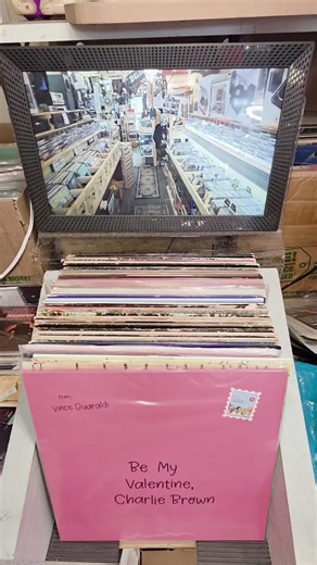 First video flip of the year! Charlie Brown Be My Valentine available on our online store. These were pressed to order and are LIMITED. #recordstore #vinylrecords #vinyl #records #foryoupage