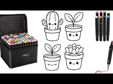 Satisfying Coloring Video 🎨 Relaxing Art & Easy Coloring Tutorial for Beginners