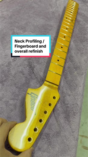 Maple fingerboard precision lacquering, neck profiling, and flawless overall finishes for the ultimate fingerboard experience! @AD 🎸 🎸🍁✨ #guitar #guitarrepairs #guitarrepairguy #guitarrepairshop #guitartechnician #guitartechlife #nextlevelguitarrestoration #guitarrepairnepal #Craftsmanship #fingerboardart