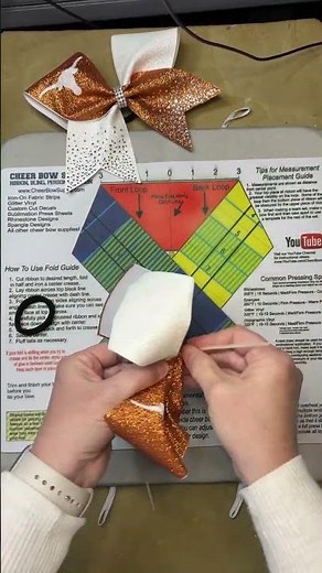 Make A Texas Longhorn Cheer Bow #cheer #cheerbow #diy #cheering #cheerleader