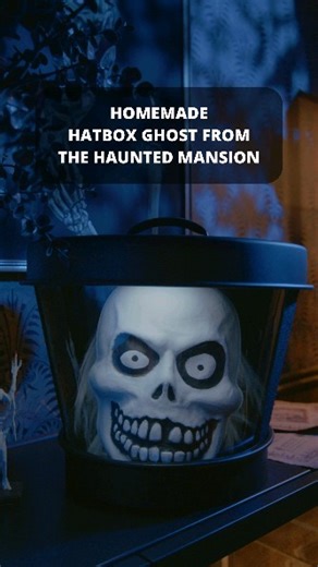 Zach Wally on Instagram: "I made the hatbox ghost from the haunted mansion! #disneyparks #hauntedmansion #themepark #diy #halloween"