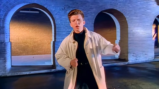 A 4K 60 FPS Remaster of the 'Rickroll' Famous Music Video For Rick Astley's 'Never Gonna Give You Up'
