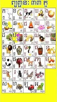 Learn To Read Khmer Consonant # ក គឺ កុក - ខ គឺ ខែ - គ គឺ គោ -​ ឃ គឺ ឃ្មំ - ង គឺ ងាវ (Ep.449)