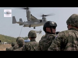 Thai, Korean Military MV-22 Fast Roping Joint-Training