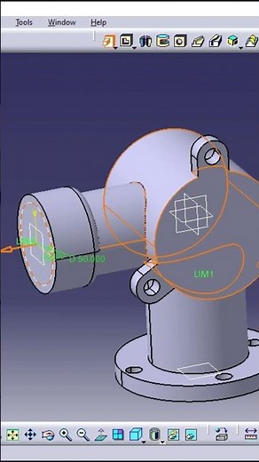 practice design 37 in #catiav5 #design #cadtutorial #cad #catia #mechanical #designing #shorts