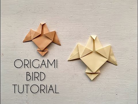 DIY Origami Holy Spirit Bird tutorial | Dumbledore bird from Harry potter