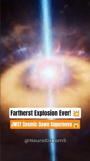 Most Distant Star Explosion Ever Seen – JWST Captures Cosmic Dawn Supernova! 💥