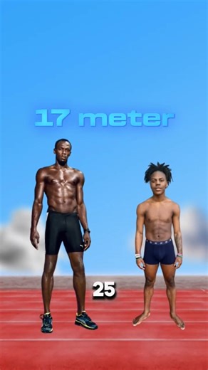 ishowspeed vs Usain Bolt in a short race #racing #athletic #comparison