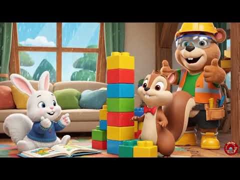 Greek | Ο Ντάζλου χτίζει ένα αδιάβροχο σχολείο ζούγκλα | Dazzlu Builds a Rain-Proof Jungle School