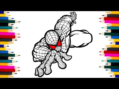 Spider-Man Coloring Process Tutorial in 7 Minutes! The Spider-Verse! How to Draw!