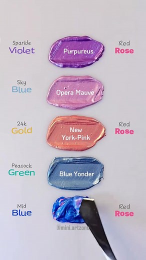 Red Rose with 5 Different Color Mixing Shades 😍🎨 . . #colormixing #paintmixing #art #colors #artvideo #foryou #painting #satisfying | Color Mixing Zone