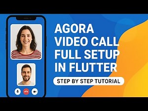 How to create Video Call Flutter App with Agora? Step by Step Flutter Agora Video Call tutorial