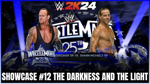 WWE 2K24 showcase WrestleMania 25 the darkness and the light (The Undertaker vs Shawn Michaels)
