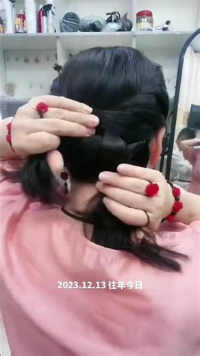 Long hair braiding and updo tutorial#Braid and updo