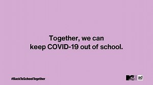 Protect yourself & the people you care about. Whether you're learning from home or going back into the classroom, take precautions so we can all go #BackToSchoolTogether safely. Learn best practices for keeping yourself & others healthy on campus at BackToSchoolTogether.com 📝 | MTV