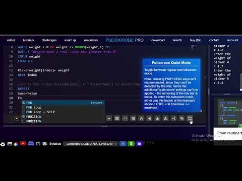 Pseudocode solution(15 Marks Question) | O Level & IGCSE Computer Science (Cambridge)