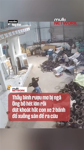 Thấy bình rượu mơ bị ngã. Ông bố hét lớn rồi dứt khoác hất con xe 2 bánh đổ xuống sàn để ra cứu #MultiNetwork #viral #reels | The Next Face Vietnam
