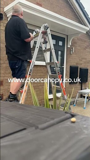 Door Canopy Installation
