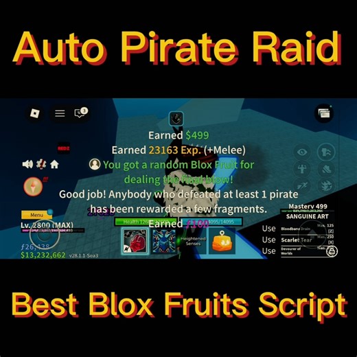 Auto Complete Pirate Raid 😱 #shorts #bloxfruits #script #trending #game